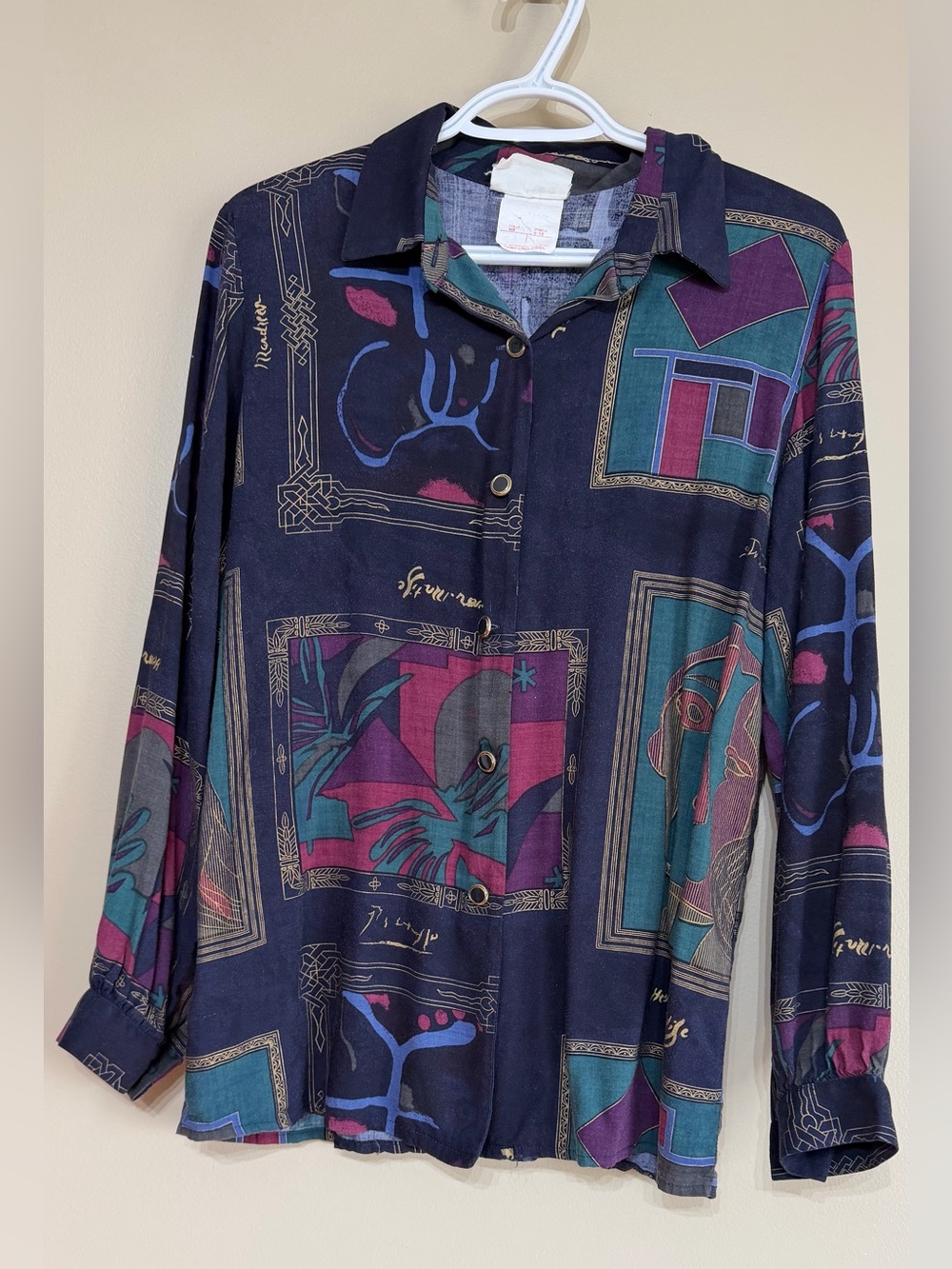 Vintage 90’s AIMÉE Sport Abstract Print Button Down